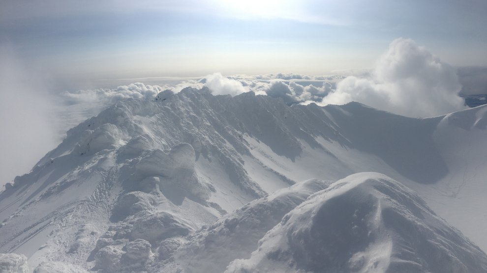 View of the crater.