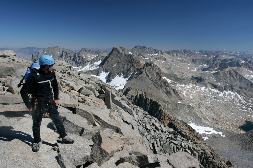 Michael Ybarra on Mt. Sill (photo: Misha Logvinov)