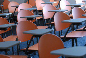 empty classroom