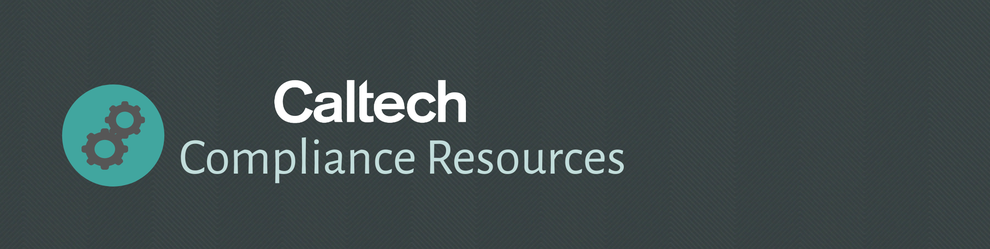 Caltech compliance resources