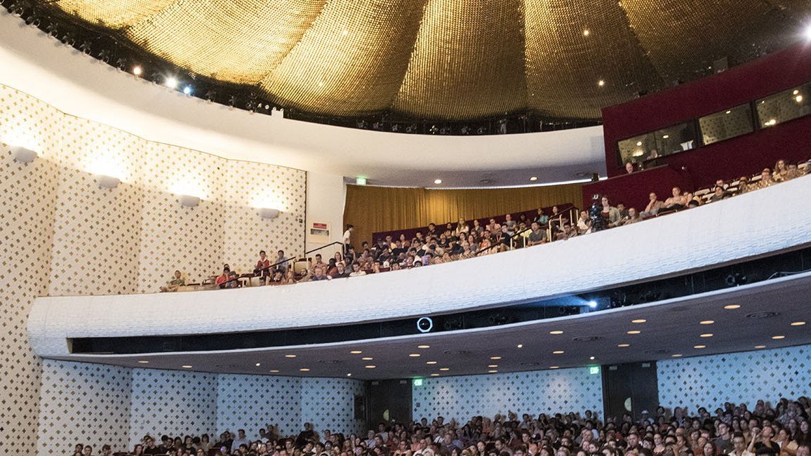 Interior view of the Beckman Auditorium