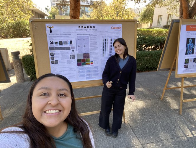 Jaasiel Alvarez (Left) and Alyssa Player (Right) presenting at the 2024 BI Review. 