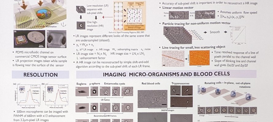 Image of Sub-pixel resolving optofluidic microscope (SROFM) for on-cell chip imaging research paper