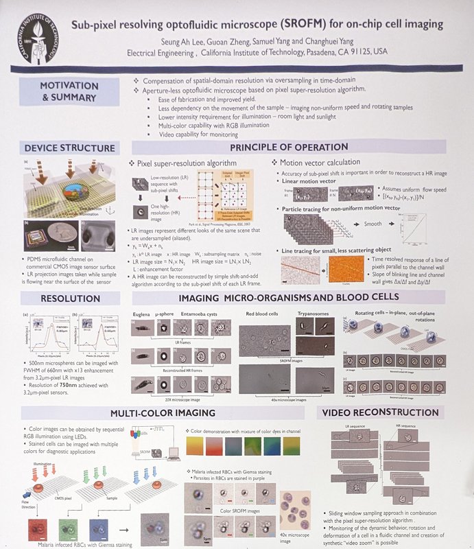 Image of Sub-pixel resolving optofluidic microscope (SROFM) for on-cell chip imaging research paper