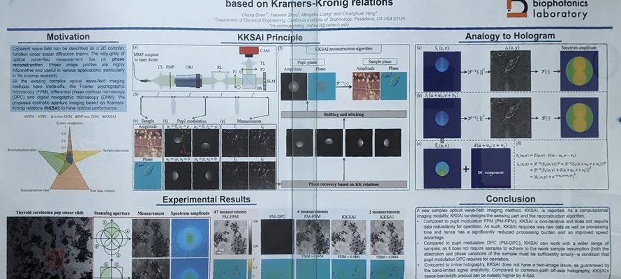 Image of Non-interferometric and non-iterative complex optical wave-field reconstruction based on Kramers-Kronig relations research poster