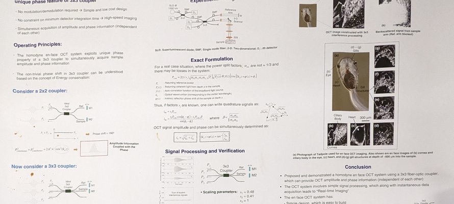 Image of the Homodyne En-Face OCT using a 3x3 Coupler research poster