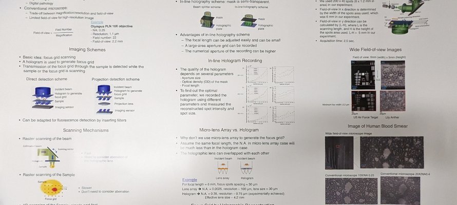 Image of Wide Field-Of-View Microscopy research poster