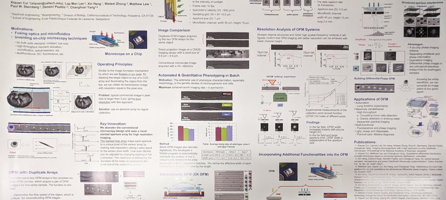 Image of Optofluidic Microscopy research poster