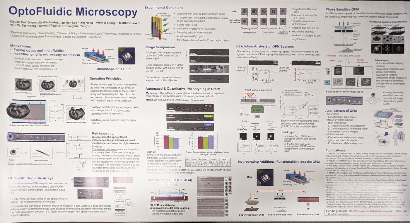 Image of Optofluidic Microscopy research poster