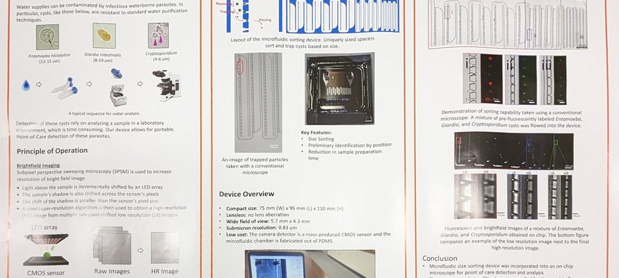 Image of Fluorescence Chip-Scale Microscope for Point Of Care Detection and Analysis research poster