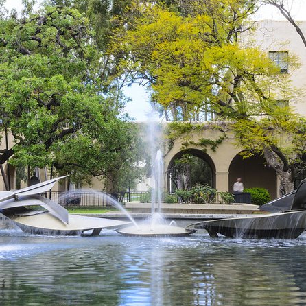 Millikan Library water fountain