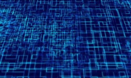 blue code background