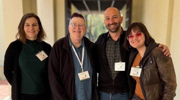 Current Flow core staff from left to right Maddy Adolf, Shelley Diamond, Mike Gregory, Olivia Finney
