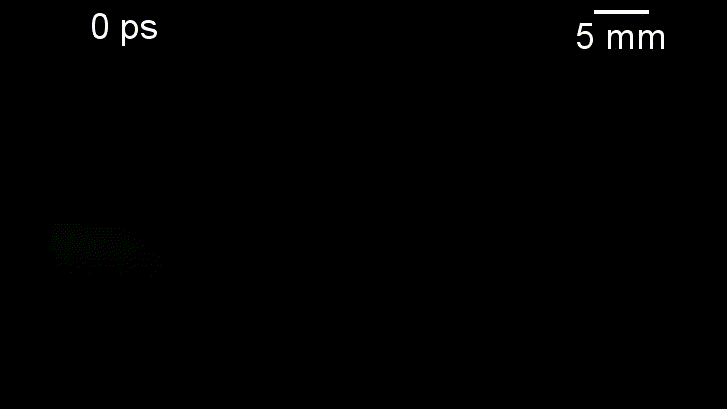 First recorded video of optical mach cone captured using Compressed Ultrafast Photography (CUP)