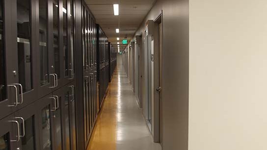 Lab corridor