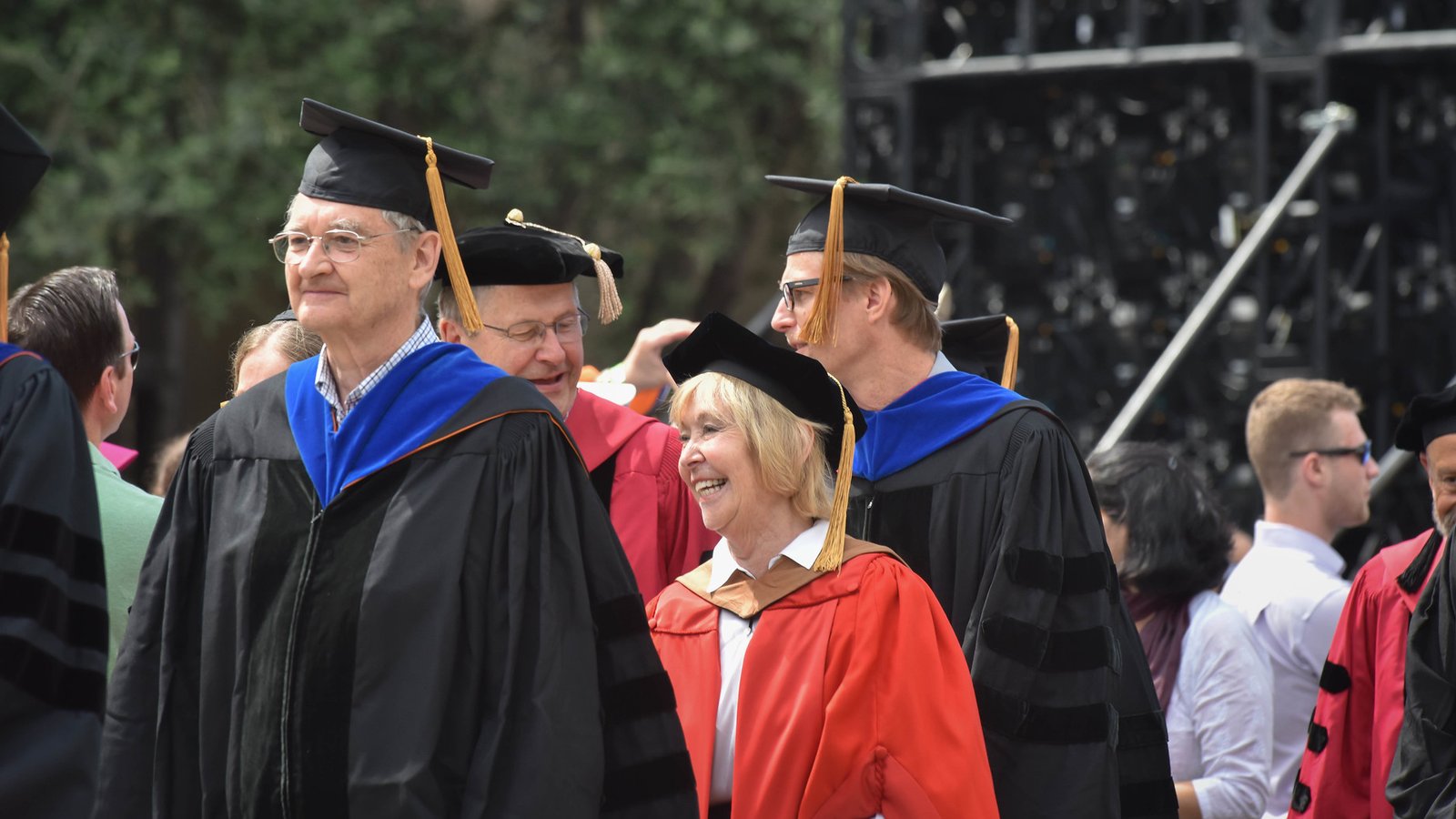 faculty marching at Commencement