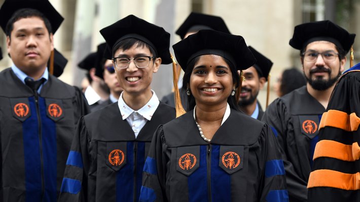 Image of students at Commencement.