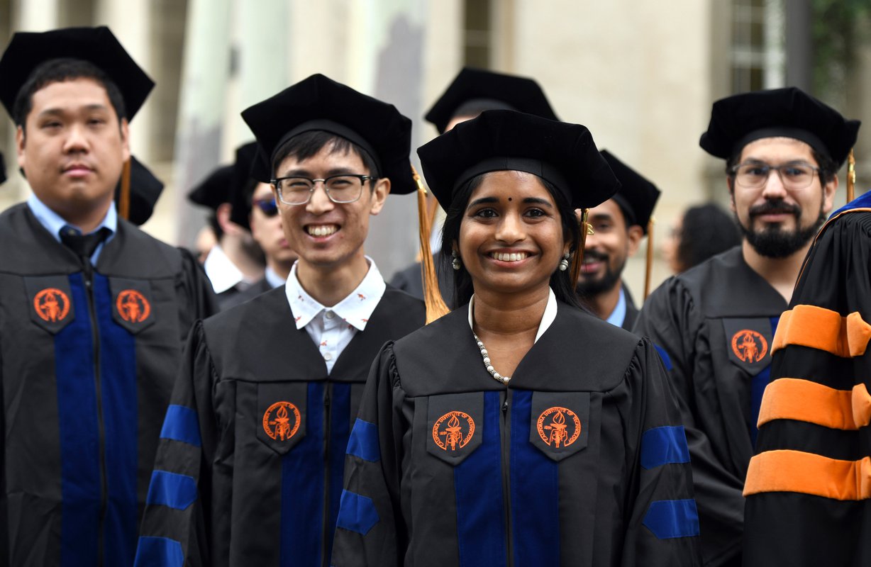 Image of students at Commencement.