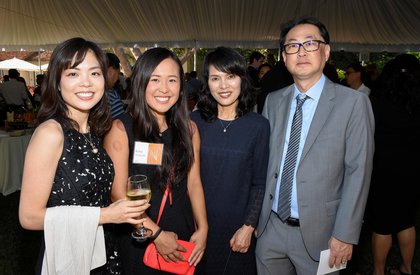 Photo of family at President's Reception event.
