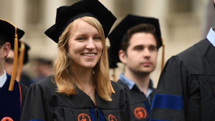 students at Commencement