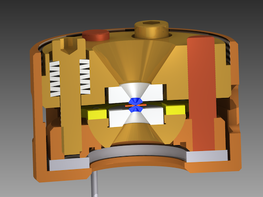 Diamond anvil cell cross section