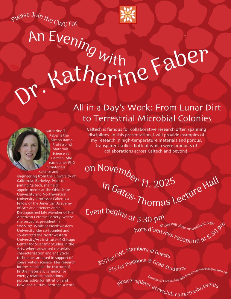 Katherine Faber Invitation Nov 11 event