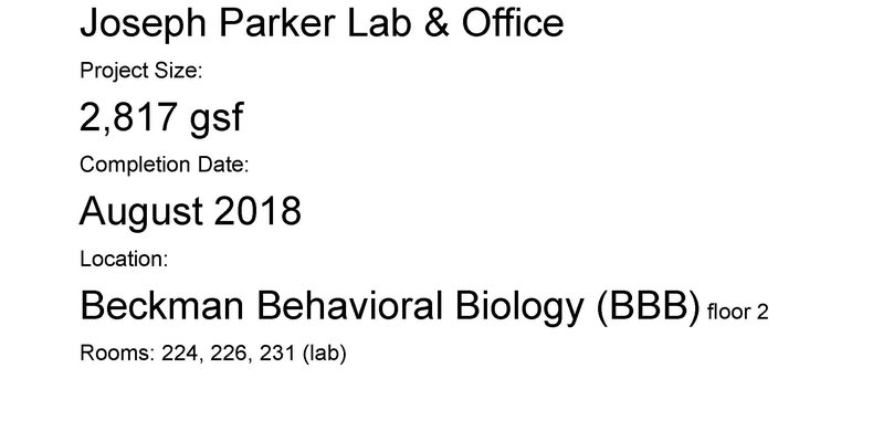Parker Lab Outline