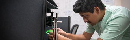 FSRI student conducting research