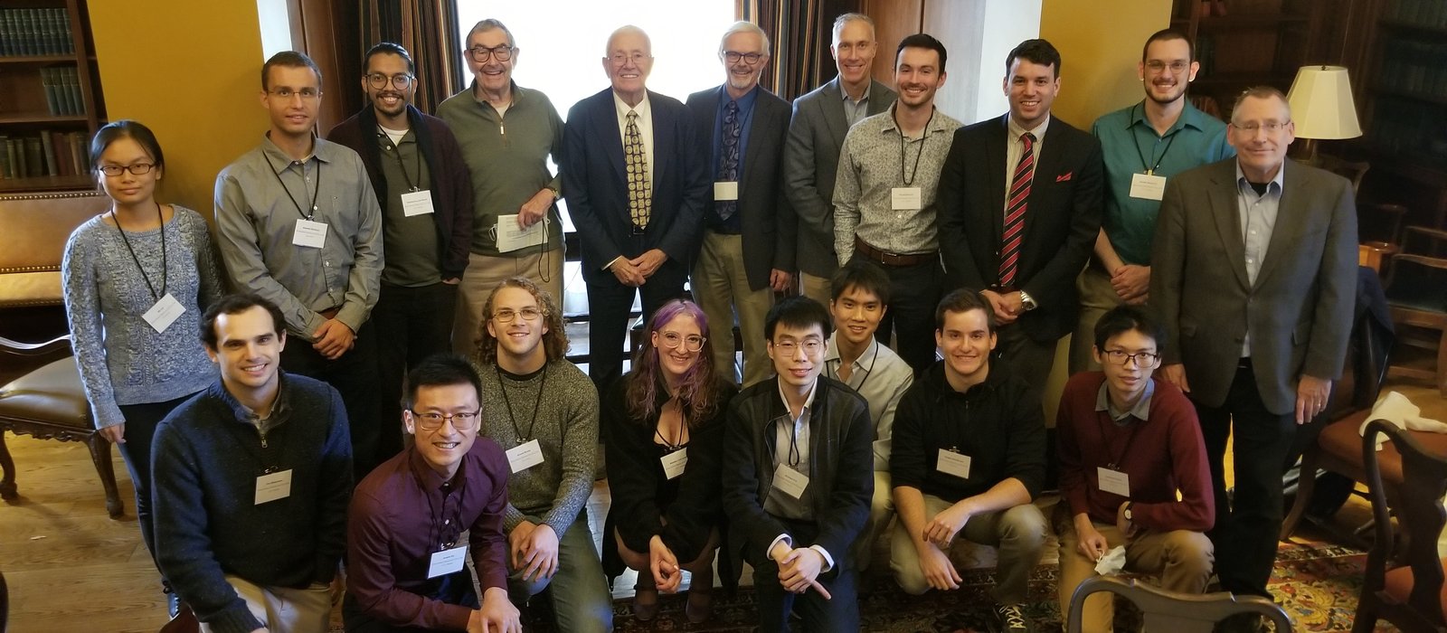 group photo Roy T. Eddleman Graduate Fellows and faculty members