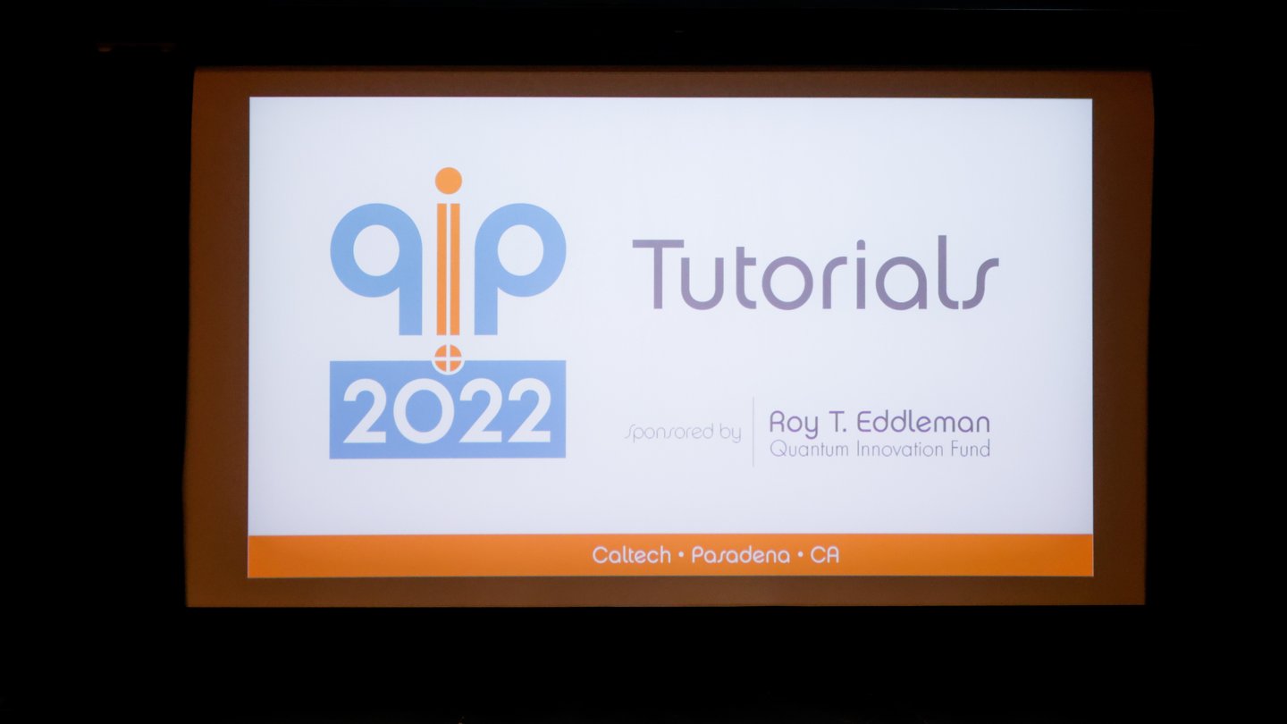 QIP2022 Tutorials sponsor Eddleman quantum innovation fund