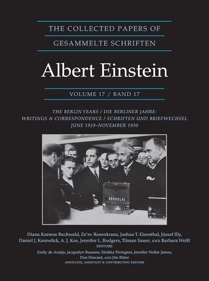 Collected Papers of Albert Einstein Volume 17 dustjacket