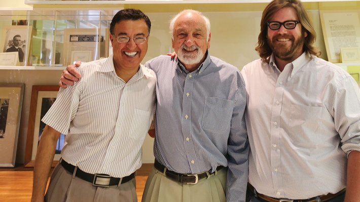 Professors Gharib and Wygnanski with Dr. Graff