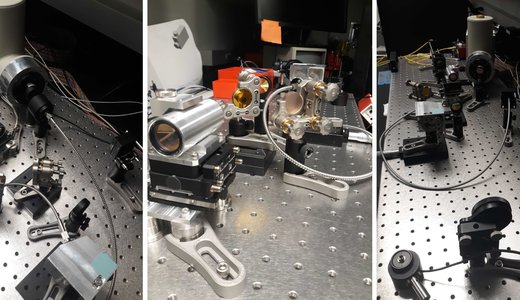 Picture of the IR testbed