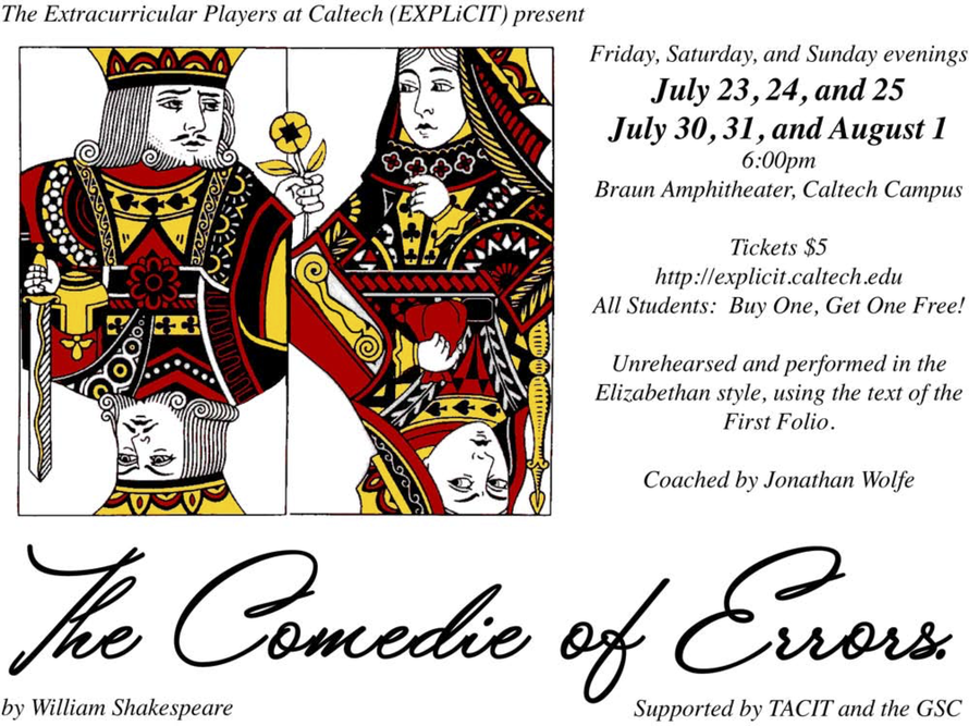 Comedie of Errors Poster