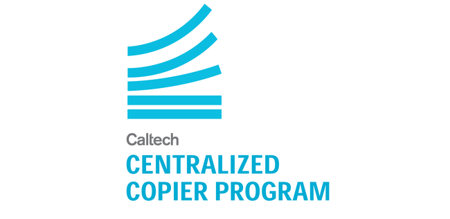Copier Program logo made up of curved blue lines