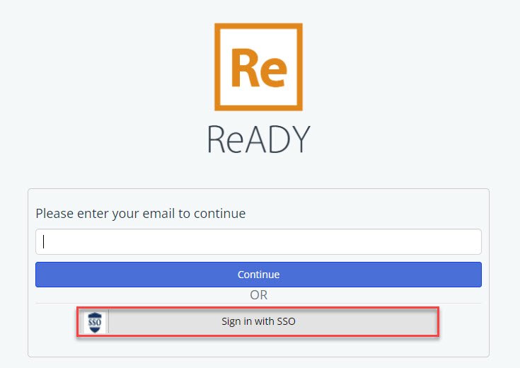 image of SSO Sign In box for ReADY Request
