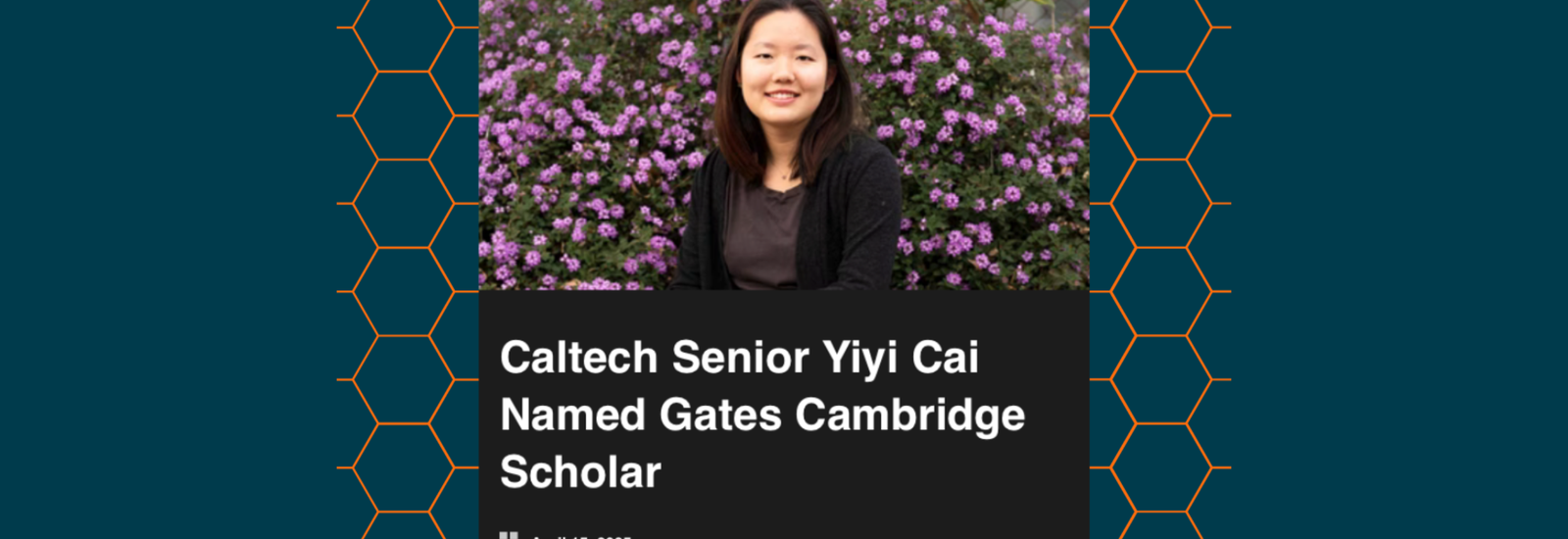 Senior wins a distinguished Gates Cambridge scholarship, funding a graduate degree at the University of Cambridge.