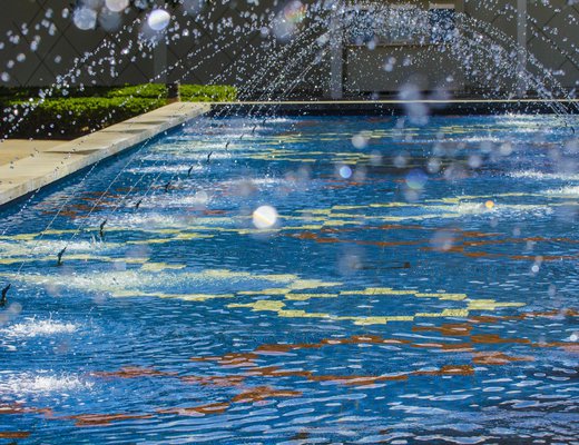 Beckman Institute Fountain (the "Gene Pool")