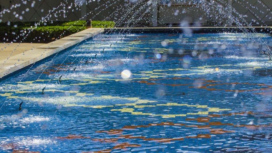 Beckman Institute Fountain (the "Gene Pool")