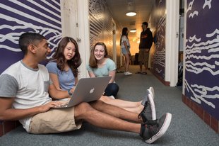 Students hanging in Dorm