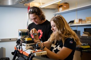 Student working in Lab
