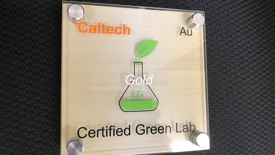 Green Labs Certification Plaque