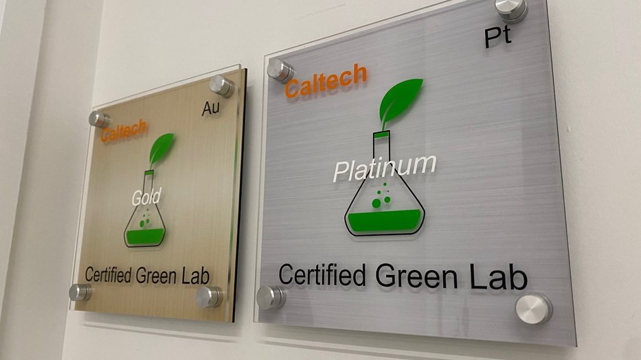 Green Labs Certification Plaques