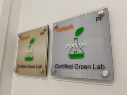 Green Labs Certification Plaques