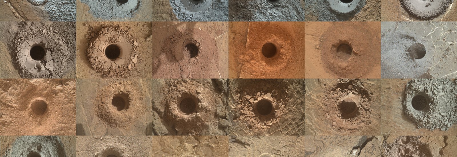 MSL drill holes