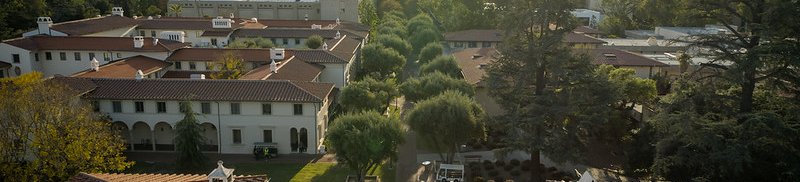 An aerial shot of Caltech.