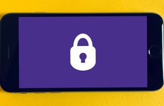 phone with lock icon