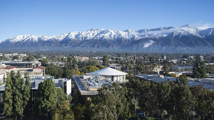 Aerial view of campus