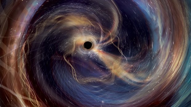 black hole in space