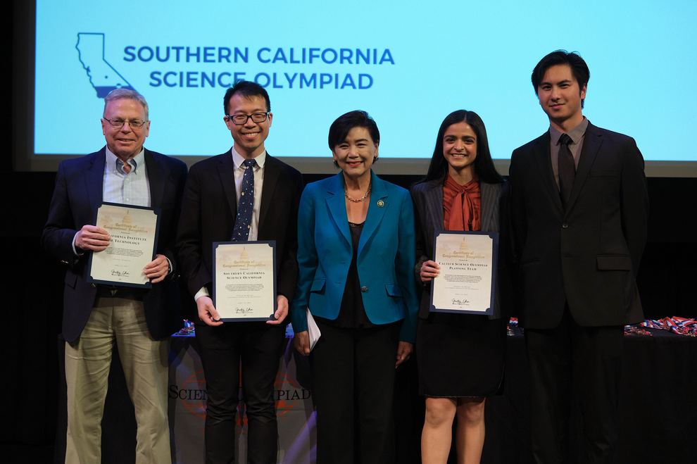 A group of people on a stage